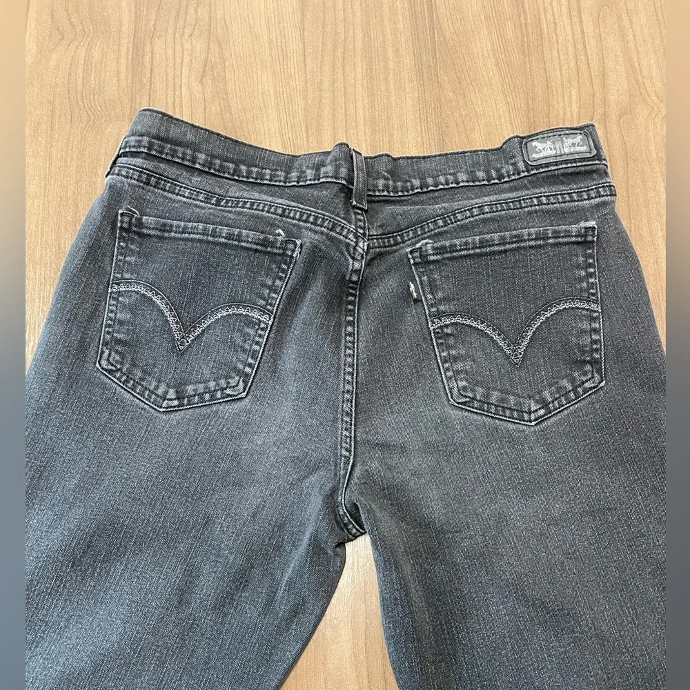 Women’s Faded Black Levi’s 505 Straight Leg Black Label size 14 Short